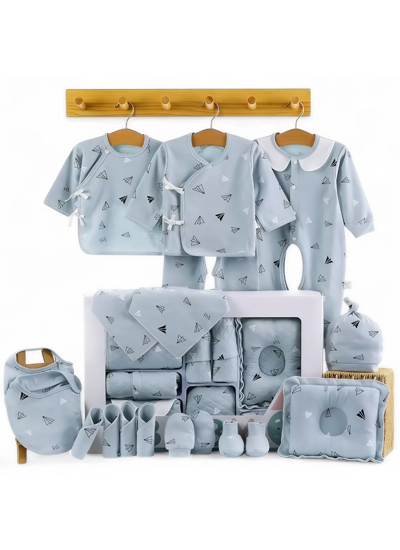 Kit Newborn Essentials Cotton with Gift Box (18PCS)