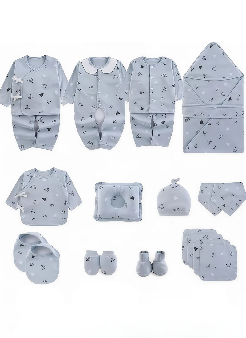 Kit Newborn Essentials Cotton with Gift Box (18PCS)