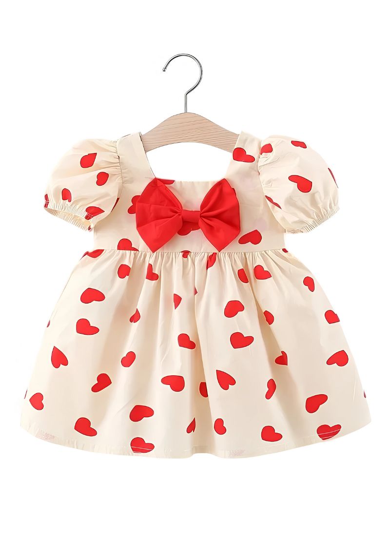 Heart Floral Long Sleeve Dress