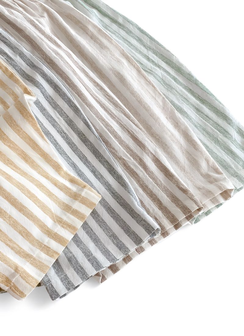 Baby Vintage Stripe Linen-Cotton Pants