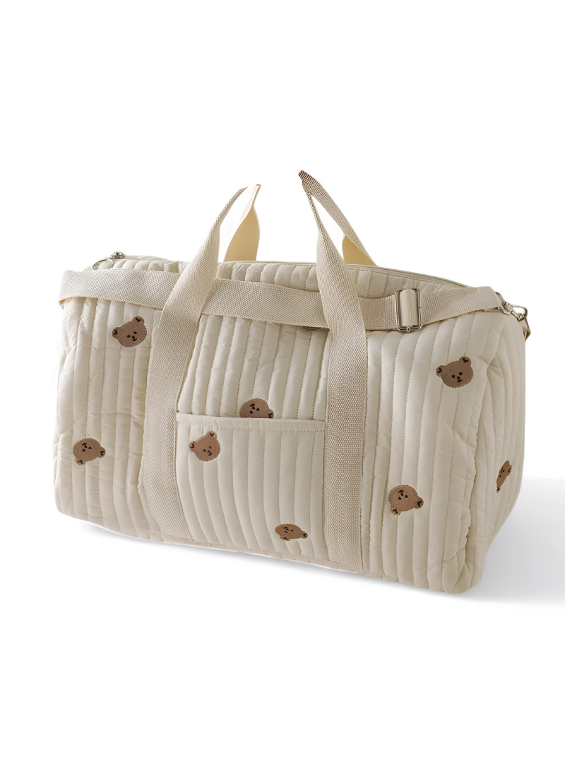 Little Bear Embroidered Mommy Shoulder Bag