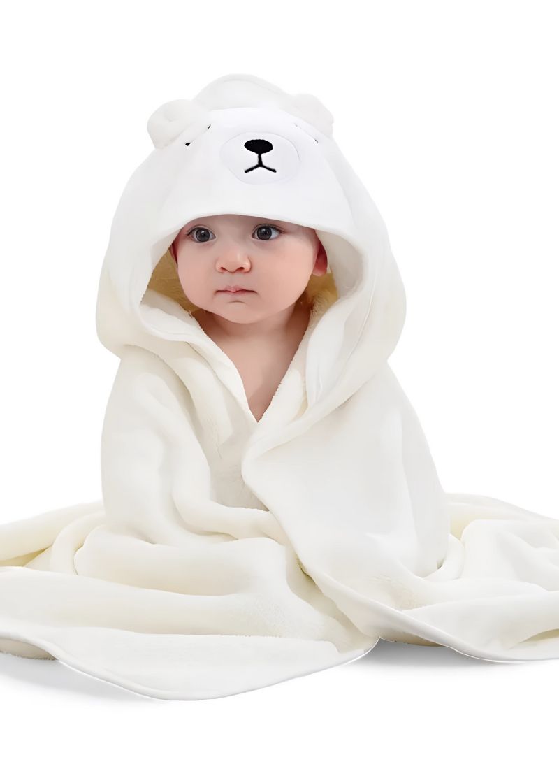 Baby Cartoon Animal Hooded Towel Blanket