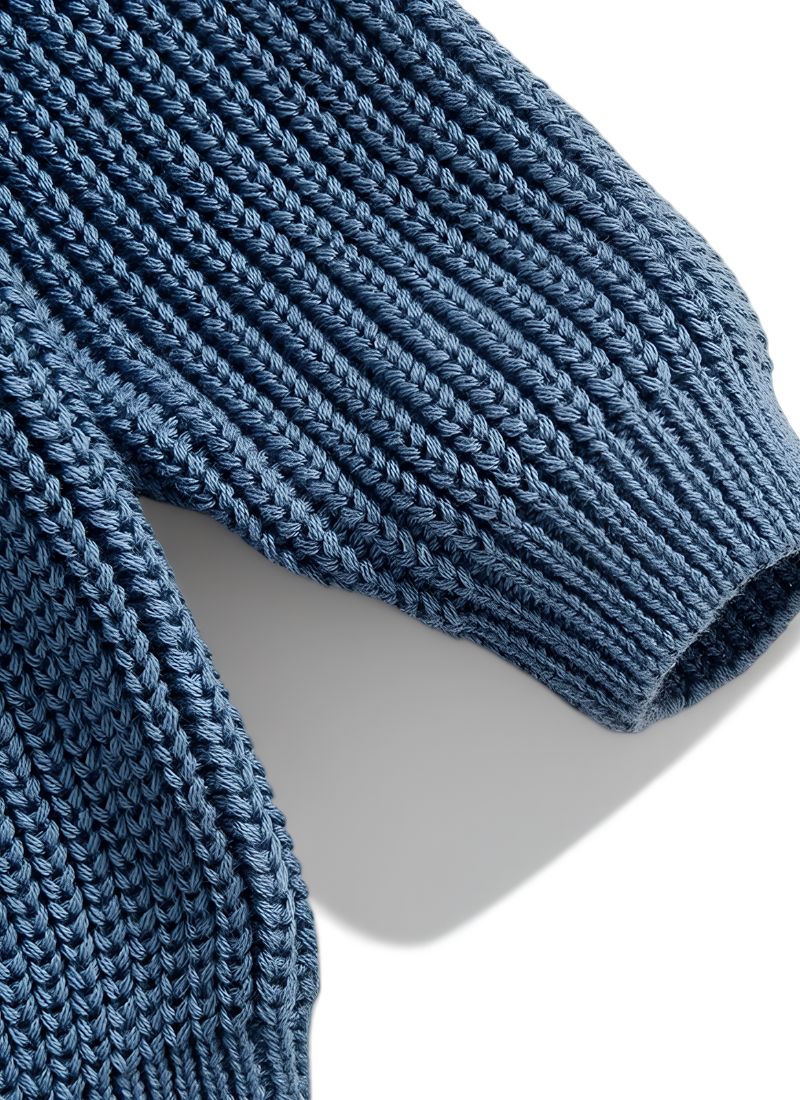 Baby Solid Warm Knit Pullover Sweater