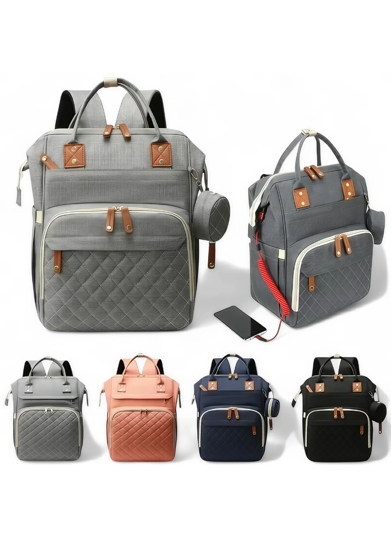 USB Waterproof Maternity Backpack (Large Capacity)