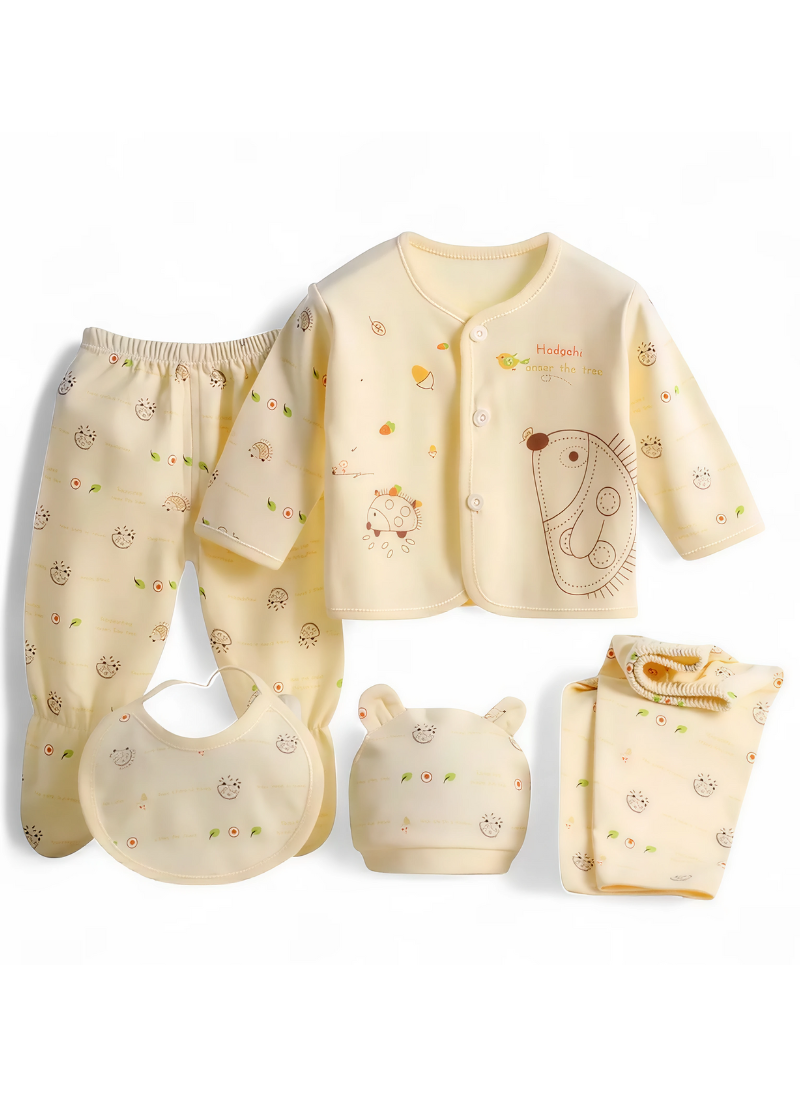 Kit Newborn Essentials in Cotton – 5PCS Set