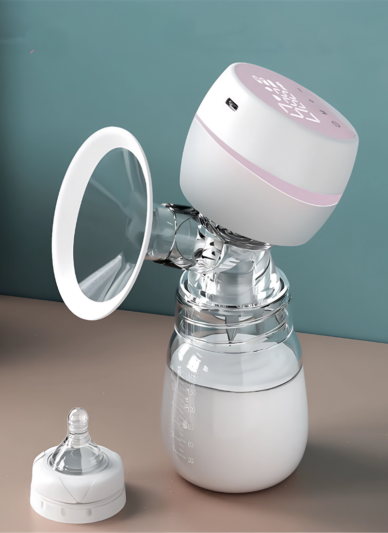 Electric baby breastfeeding bottle breast pump