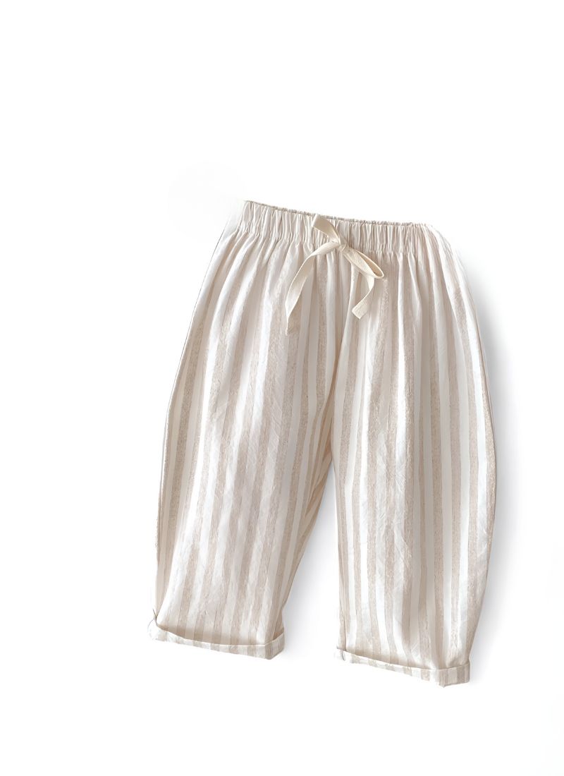 Baby Vintage Stripe Linen-Cotton Pants