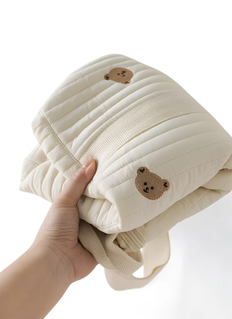 Little Bear Embroidered Mommy Shoulder Bag