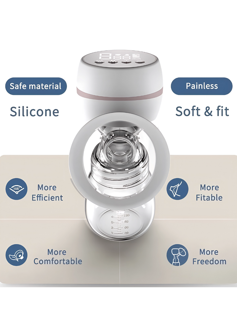 Electric baby breastfeeding bottle breast pump