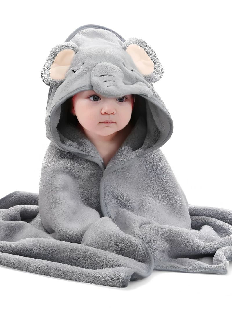 Baby Cartoon Animal Hooded Towel Blanket