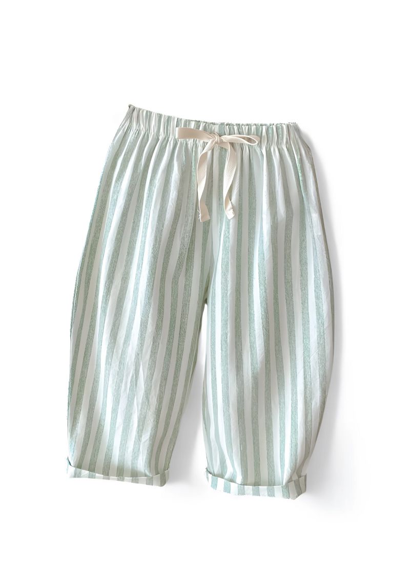 Baby Vintage Stripe Linen-Cotton Pants