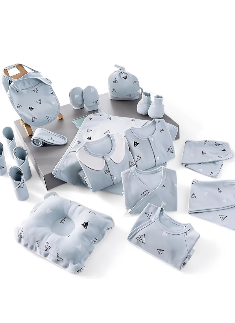 Kit Newborn Essentials Cotton with Gift Box (18PCS)