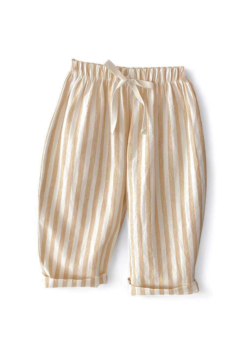 Baby Vintage Stripe Linen-Cotton Pants