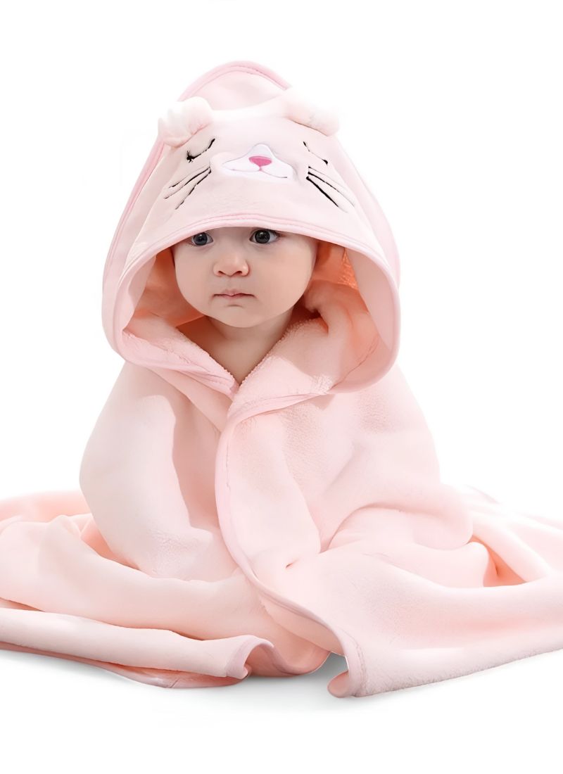 Baby Cartoon Animal Hooded Towel Blanket