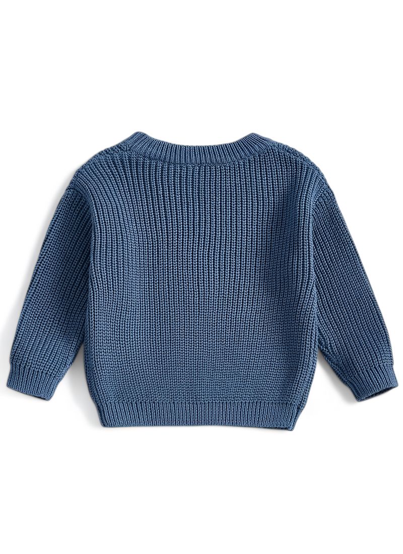 Baby Solid Warm Knit Pullover Sweater