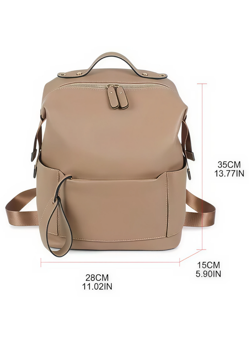 Kit Multifunction Leather Diaper Backpack – Large Capacity