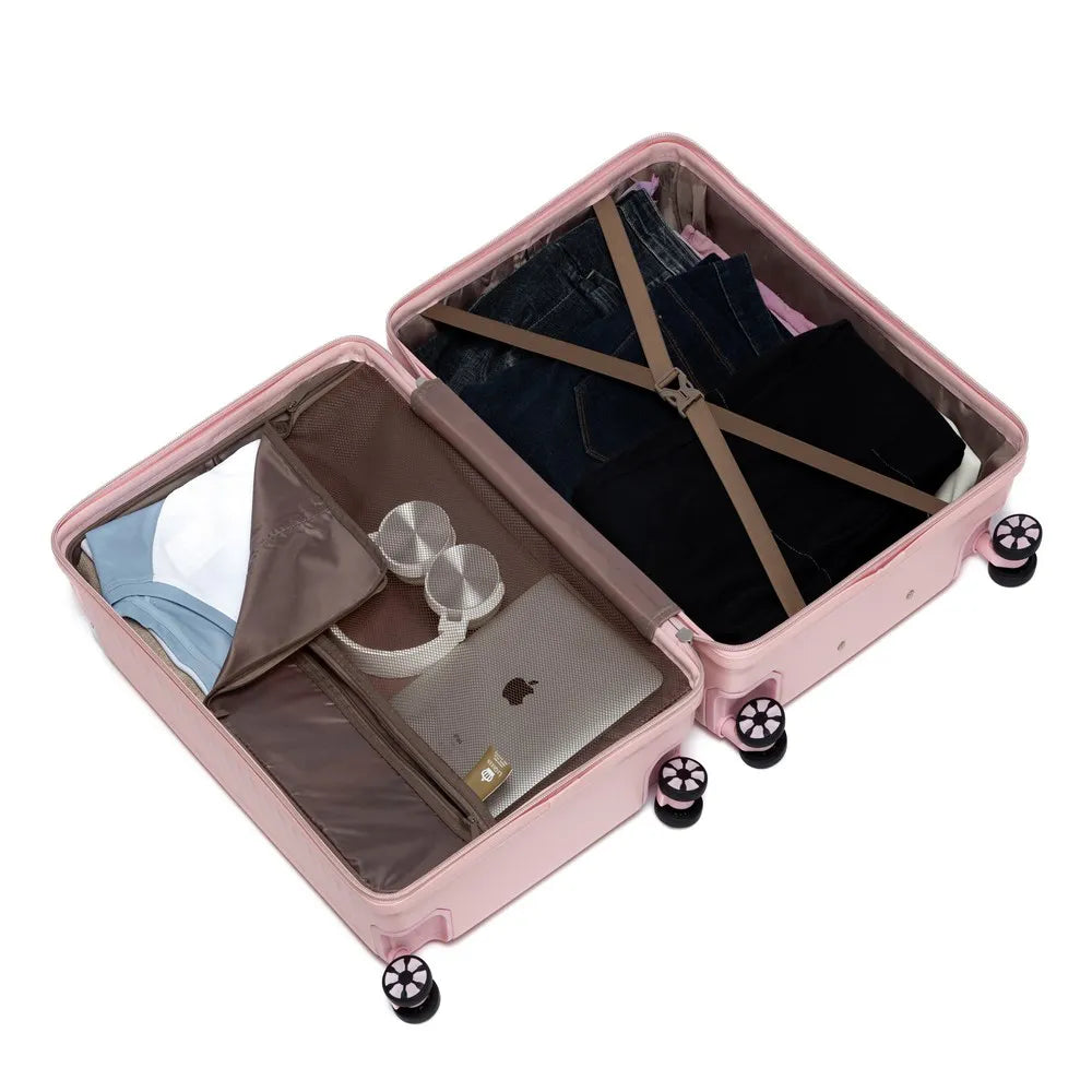 Lequeen Lightweight Carry-On Suitcase – 8kg Capacity, Durable & Compact with Spinner Wheels