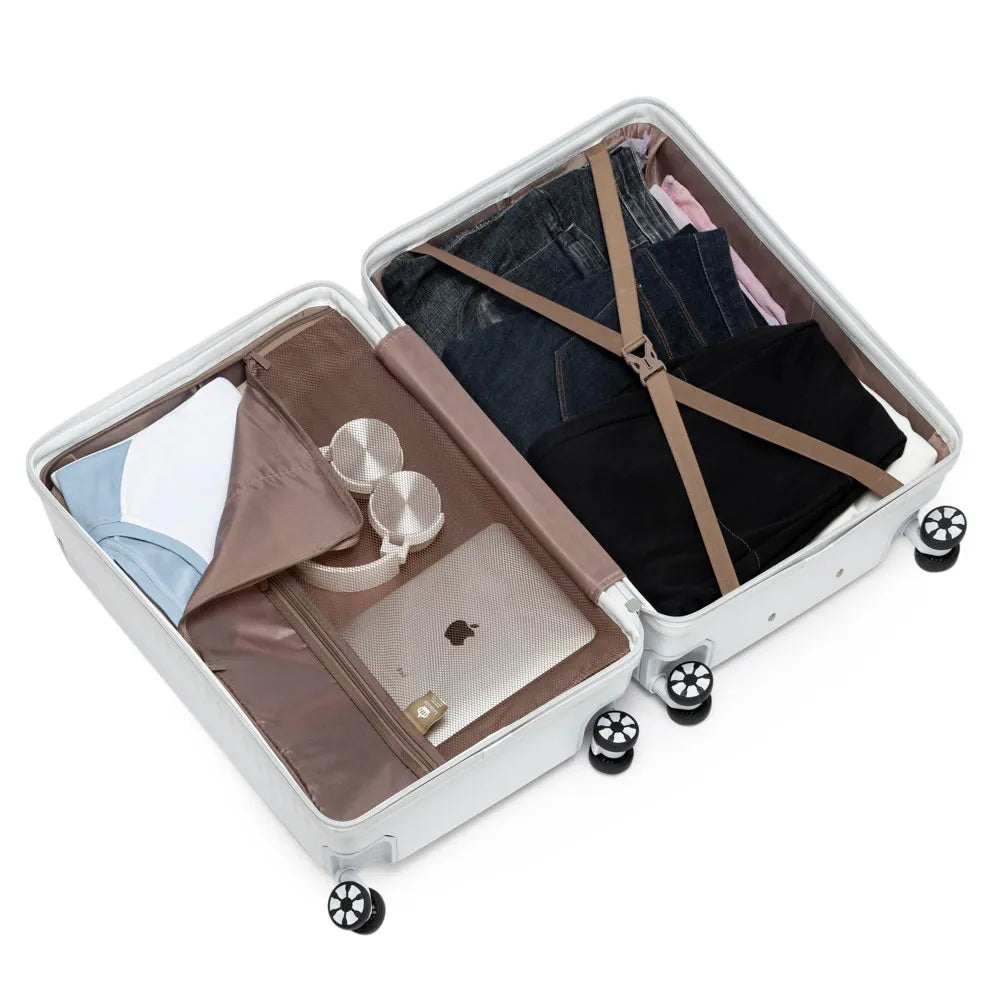 Lequeen Lightweight Carry-On Suitcase – 8kg Capacity, Durable & Compact with Spinner Wheels