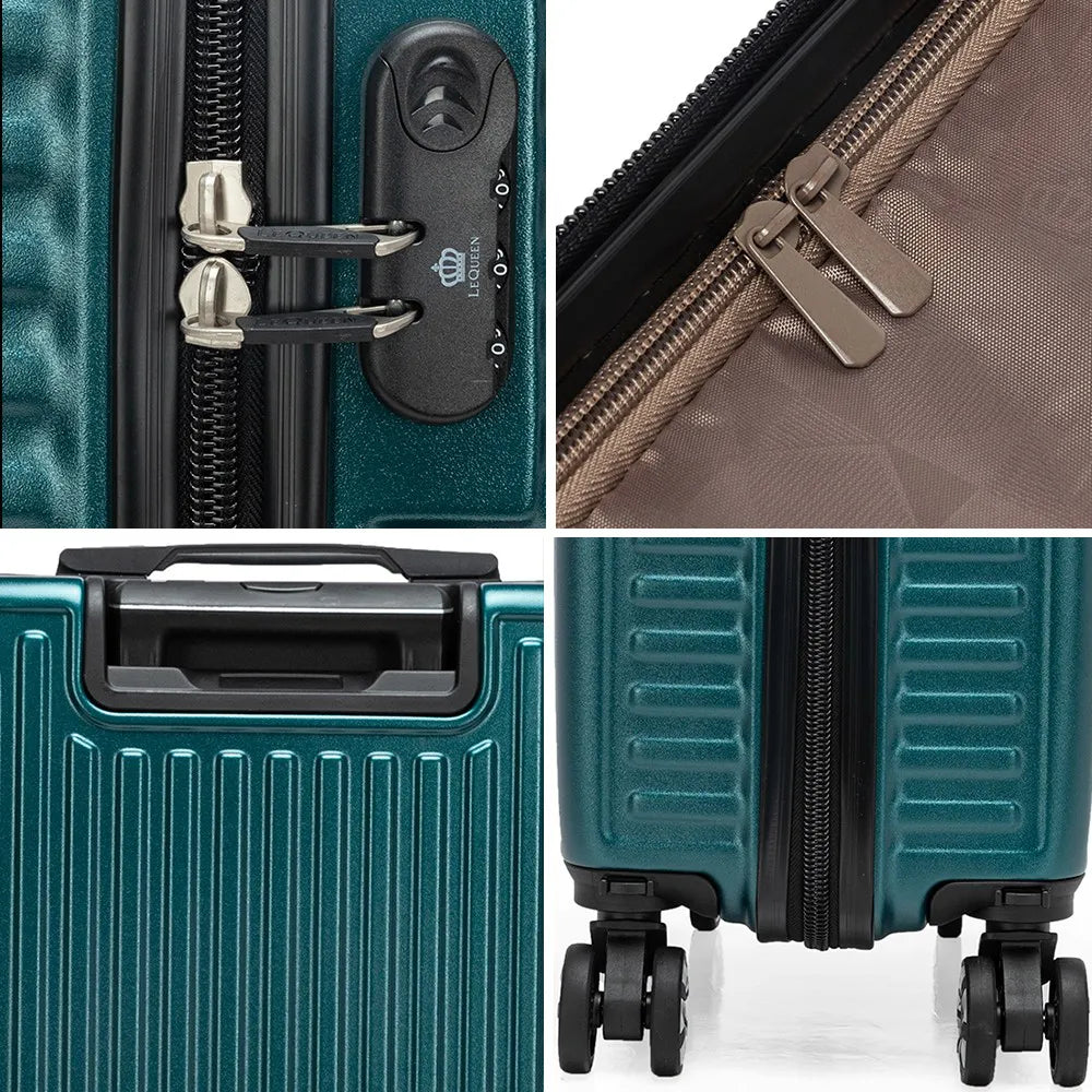 Lequeen Lightweight Carry-On Suitcase – 8kg Capacity, Durable & Compact with Spinner Wheels