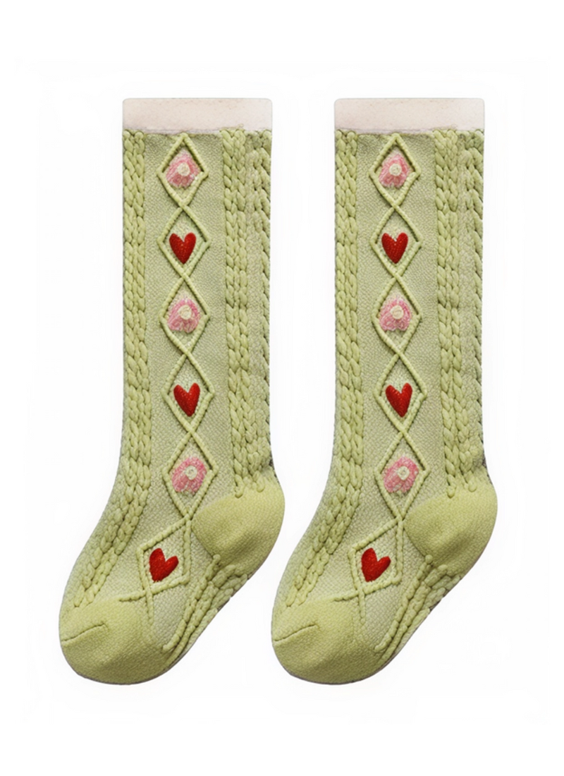 Baby girl knee-high socks
