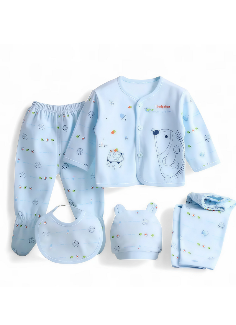 Kit Newborn Essentials in Cotton – 5PCS Set