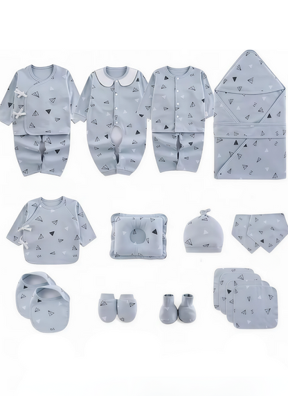Kit Newborn Essentials Cotton with Gift Box (18PCS)