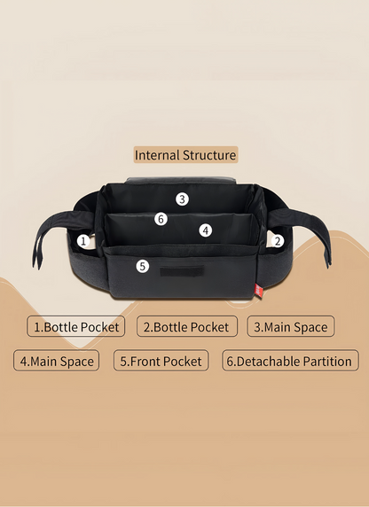 Large Capacity Diaper Bag with Insulated Bottle Pockets  html Copiar