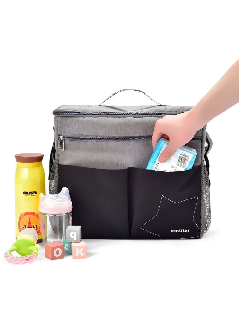 Insular® Travel Diaper Backpack With Anti-Loss Zipper