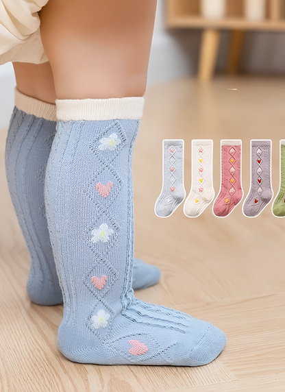 Baby girl knee-high socks