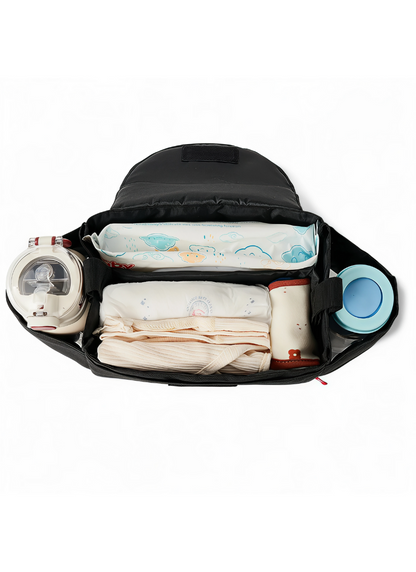 Large Capacity Diaper Bag with Insulated Bottle Pockets  html Copiar