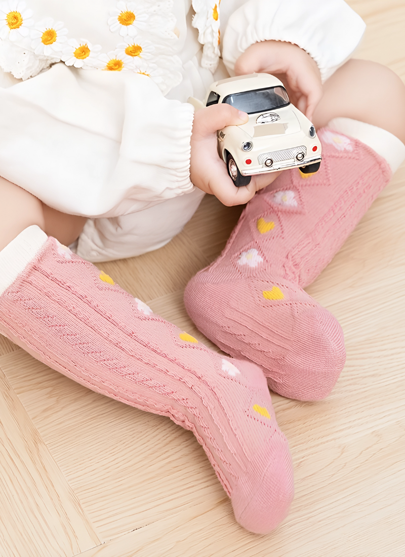 Baby girl knee-high socks