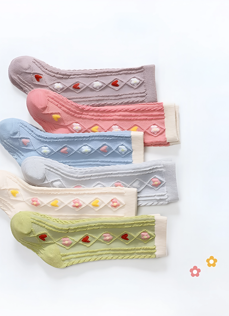 Baby girl knee-high socks