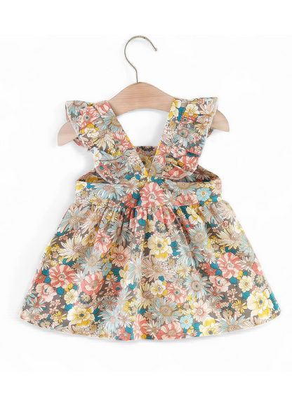 Baby Girl Summer Dress Set with Bag (2PCS)