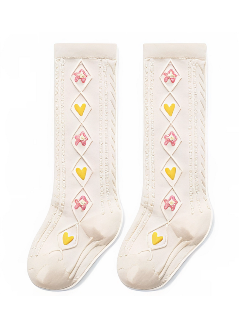 Baby girl knee-high socks