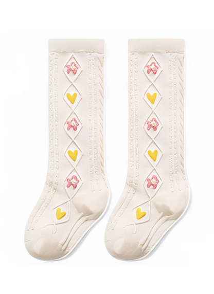Baby girl knee-high socks