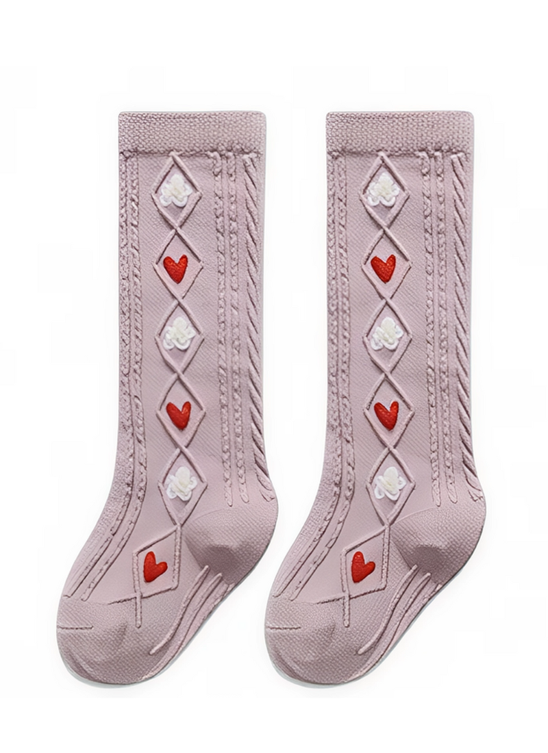 Baby girl knee-high socks