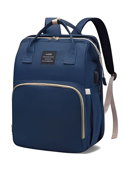 Portable Mommy Bag with Foldable Crib